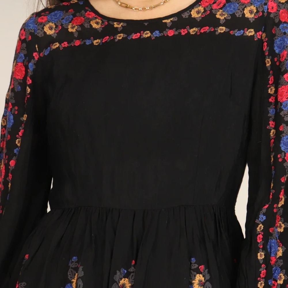 Free People Age of Aquarius floral peasant dress 0 - Picture 10 of 11